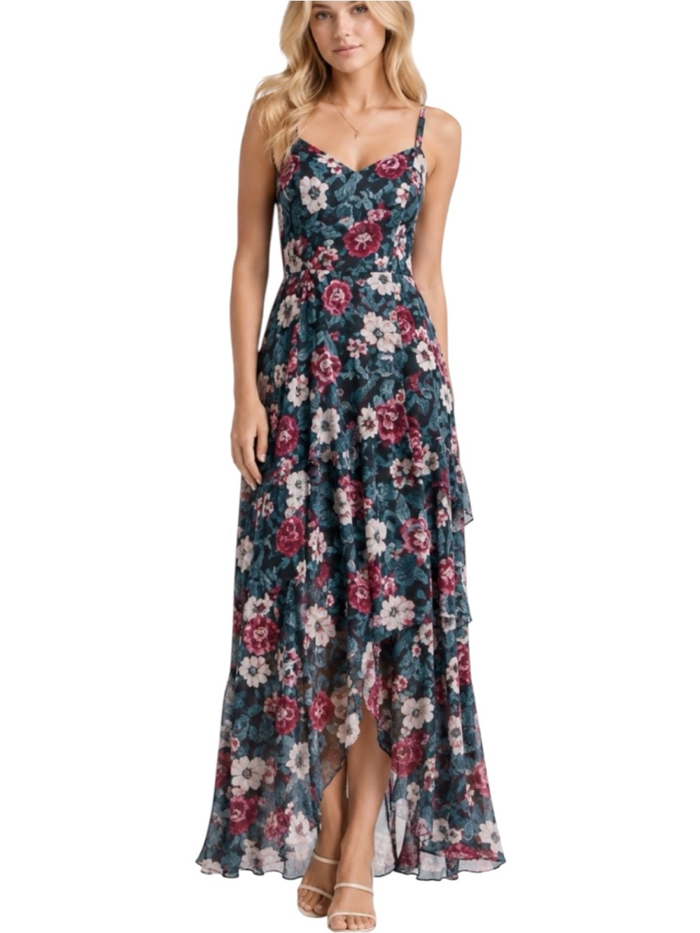 The General Good Stitch Fix Caitriona Tiered Floral Maxi Dress